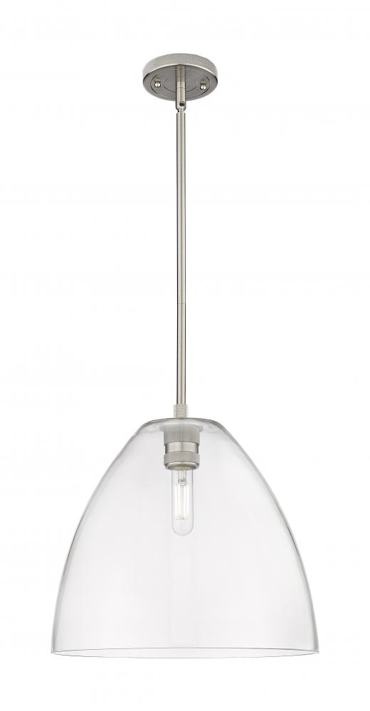 Crown Point - 1 Light - 12 inch - Satin Nickel - Pendant