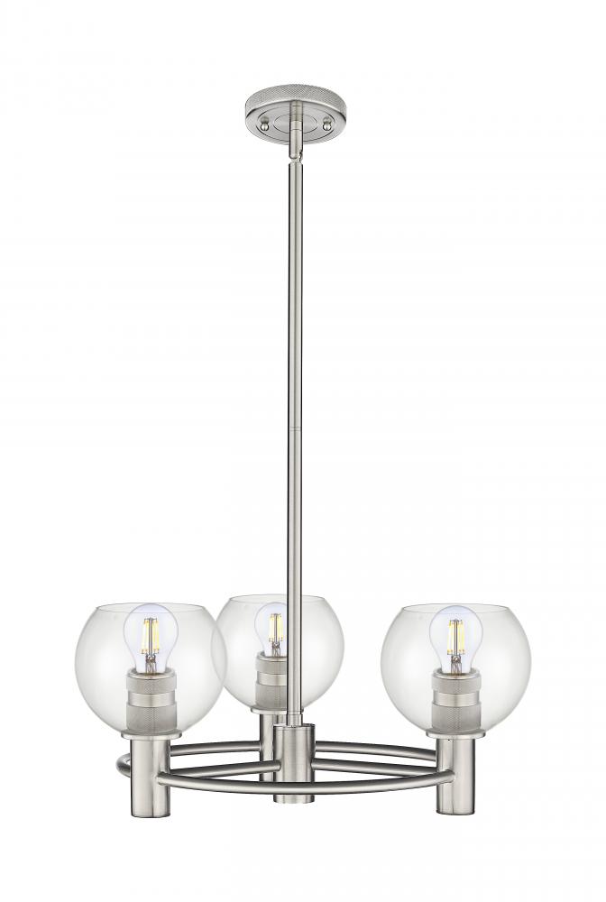 Crown Point - 3 Light - 18 inch - Satin Nickel - Pendant