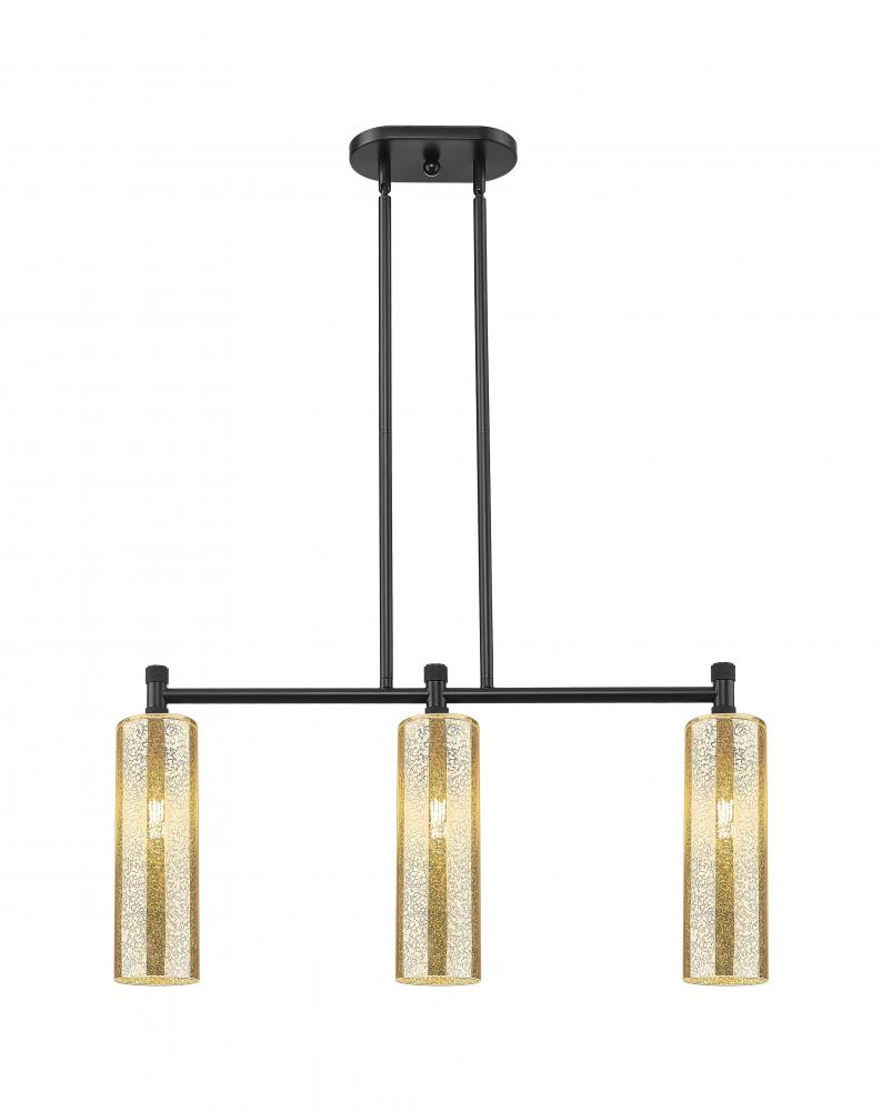 Crown Point - 3 Light - 31 inch - Matte Black - Island Light