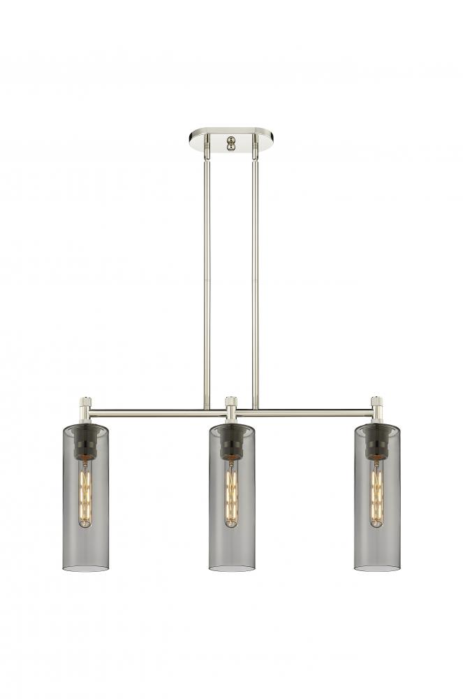Crown Point - 3 Light - 31 inch - Polished Nickel - Island Light
