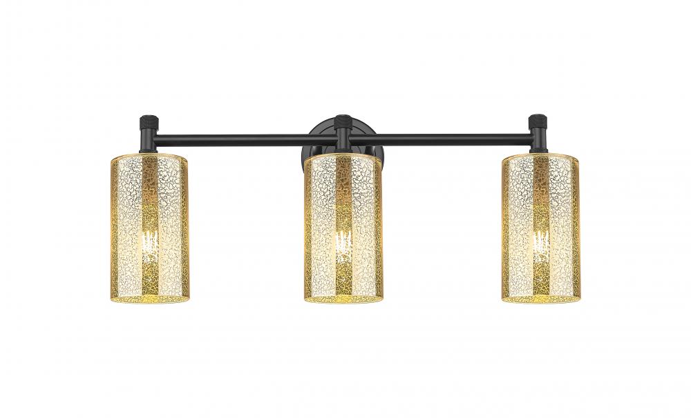 Crown Point - 3 Light - 24 inch - Matte Black - Bath Vanity Light