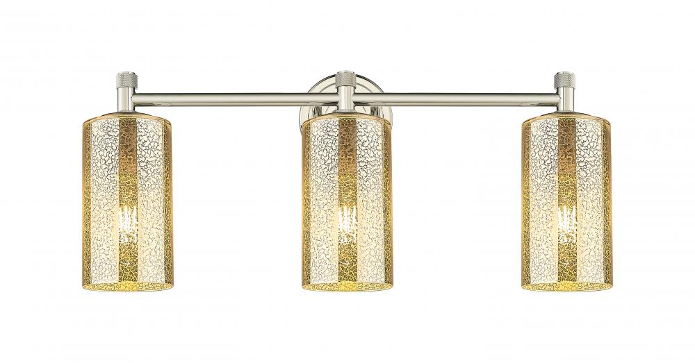 Crown Point - 3 Light - 24 inch - Polished Nickel - Bath Vanity Light