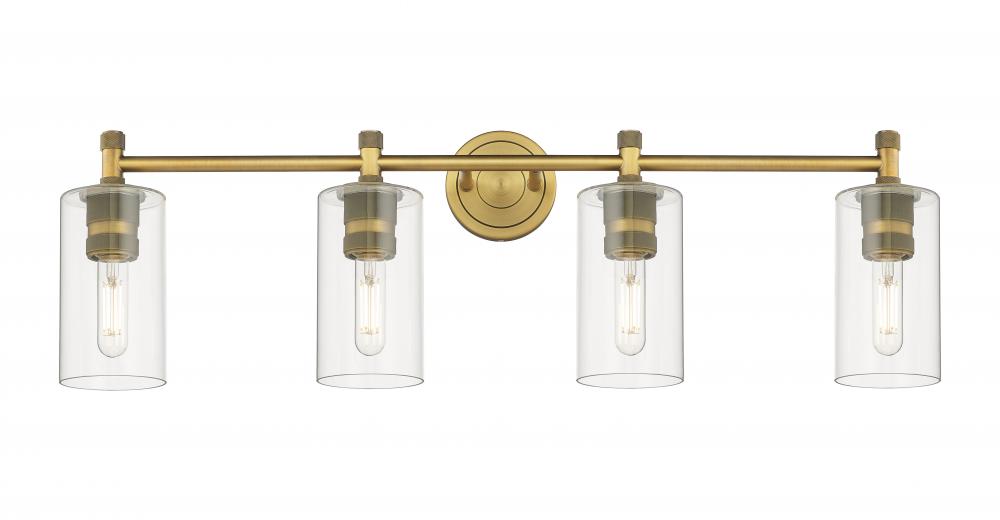Crown Point - 4 Light - 34 inch - Brushed Brass - Bath Vanity Light