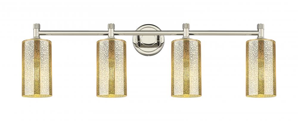 Crown Point - 4 Light - 34 inch - Polished Nickel - Bath Vanity Light