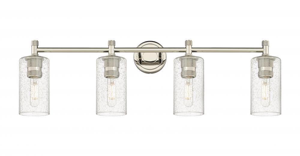 Crown Point - 4 Light - 34 inch - Polished Nickel - Bath Vanity Light