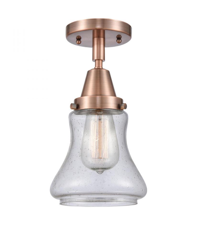 Bellmont - 1 Light - 6 inch - Antique Copper - Semi-Flush Mount