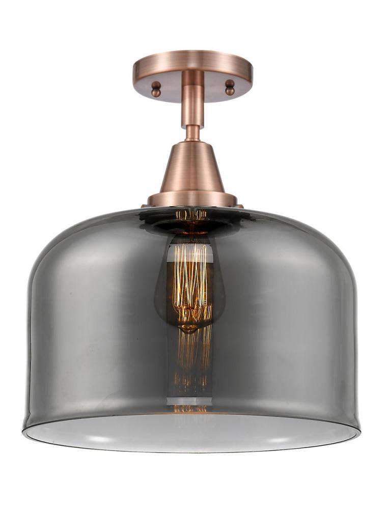 Bell - 1 Light - 12 inch - Antique Copper - Semi-Flush Mount
