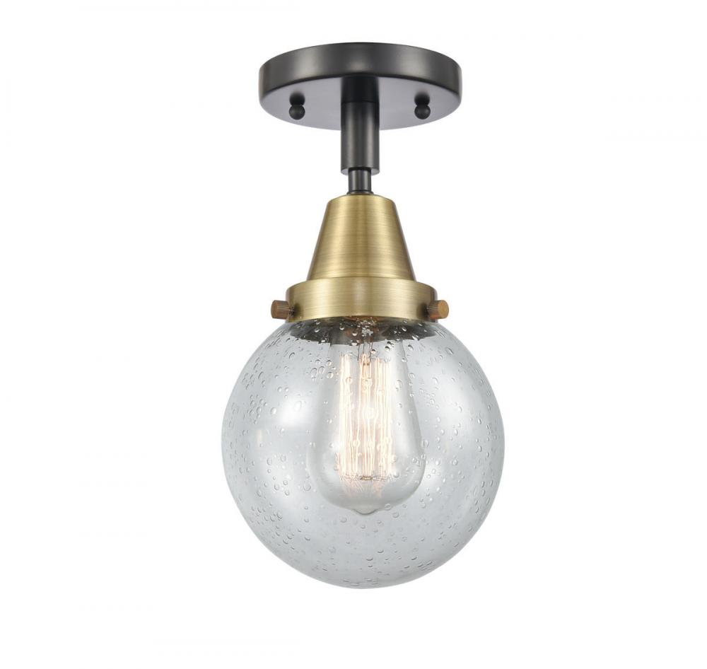 Beacon - 1 Light - 6 inch - Black Antique Brass - Semi-Flush Mount