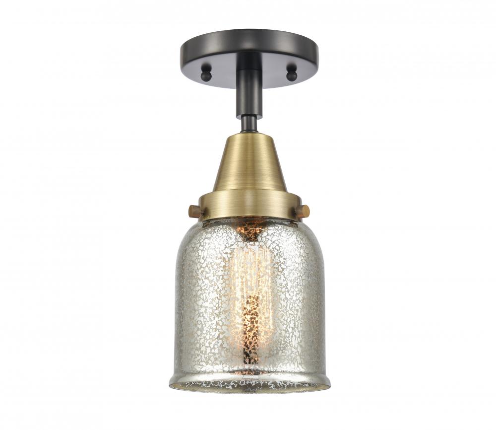 Bell - 1 Light - 5 inch - Black Antique Brass - Semi-Flush Mount