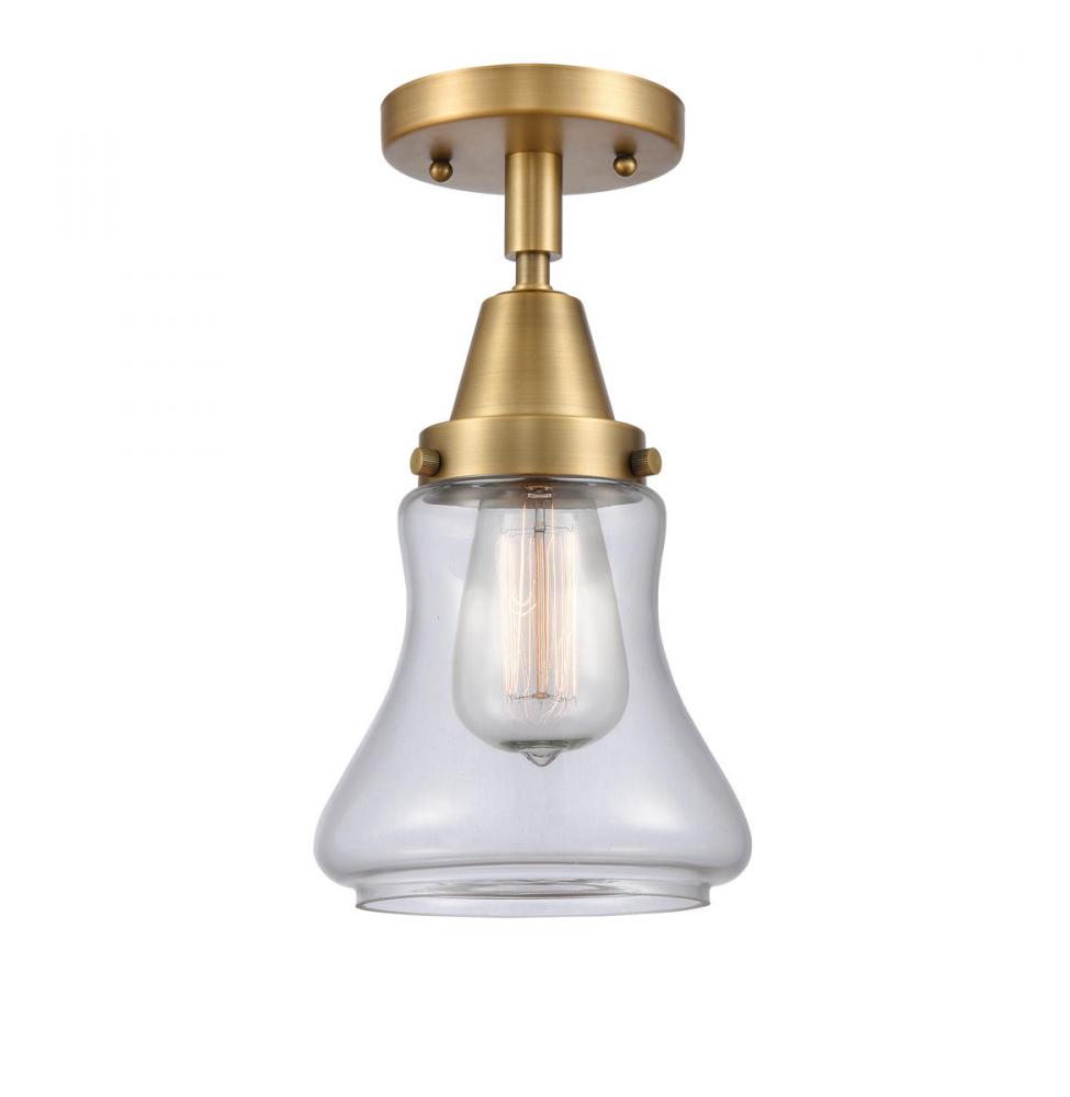 Bellmont - 1 Light - 6 inch - Brushed Brass - Semi-Flush Mount