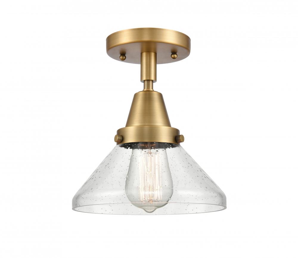 Caden - 1 Light - 8 inch - Brushed Brass - Semi-Flush Mount