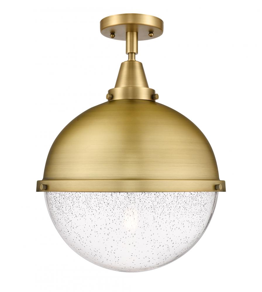 Hampden - 1 Light - 13 inch - Brushed Brass - Semi-Flush Mount