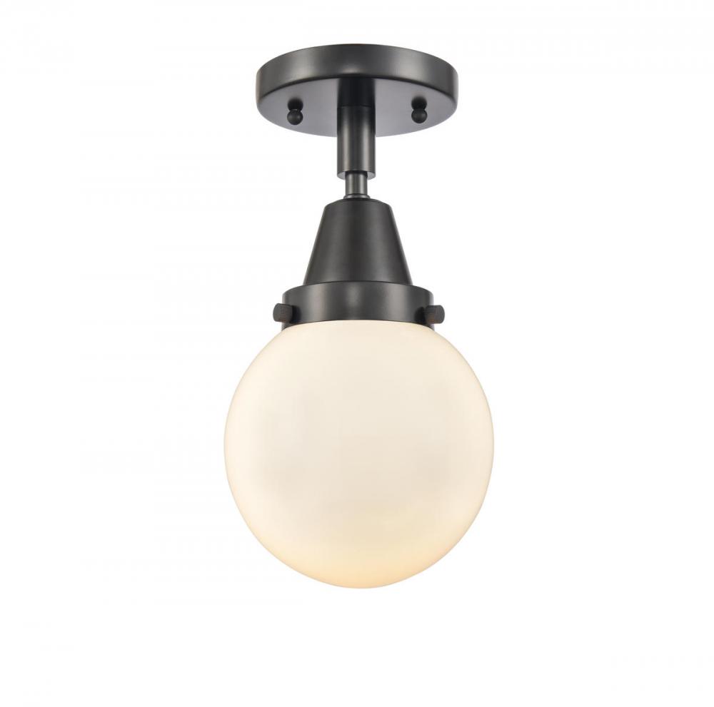 Beacon - 1 Light - 6 inch - Matte Black - Semi-Flush Mount