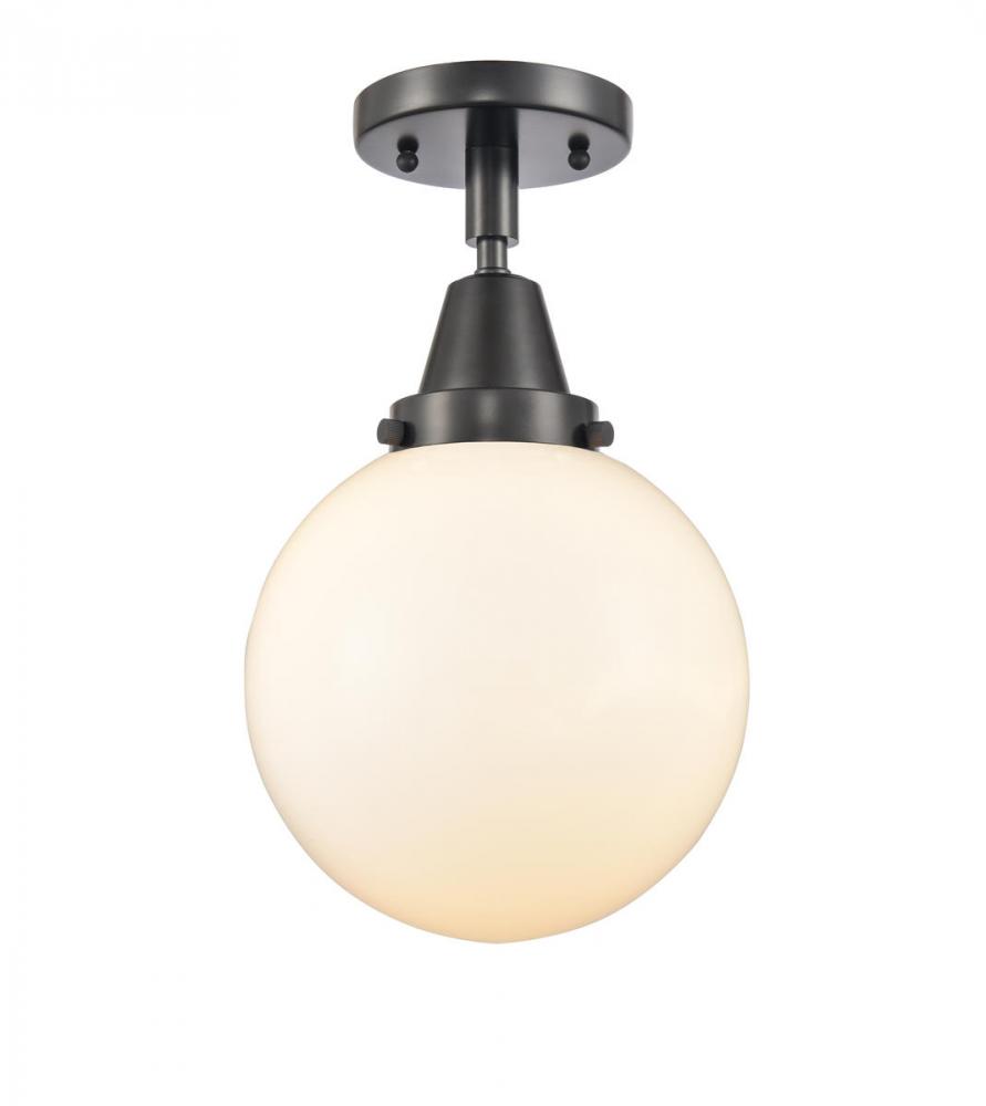 Beacon - 1 Light - 8 inch - Matte Black - Semi-Flush Mount