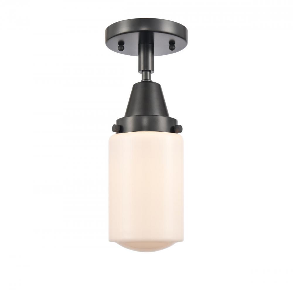 Dover - 1 Light - 5 inch - Matte Black - Semi-Flush Mount