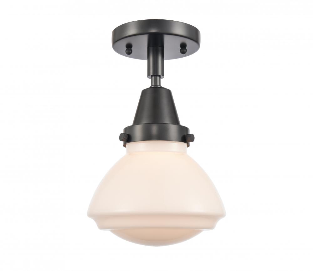 Olean - 1 Light - 7 inch - Matte Black - Semi-Flush Mount
