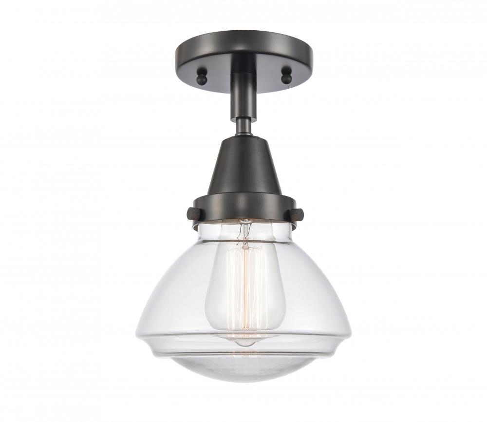 Olean - 1 Light - 7 inch - Matte Black - Semi-Flush Mount