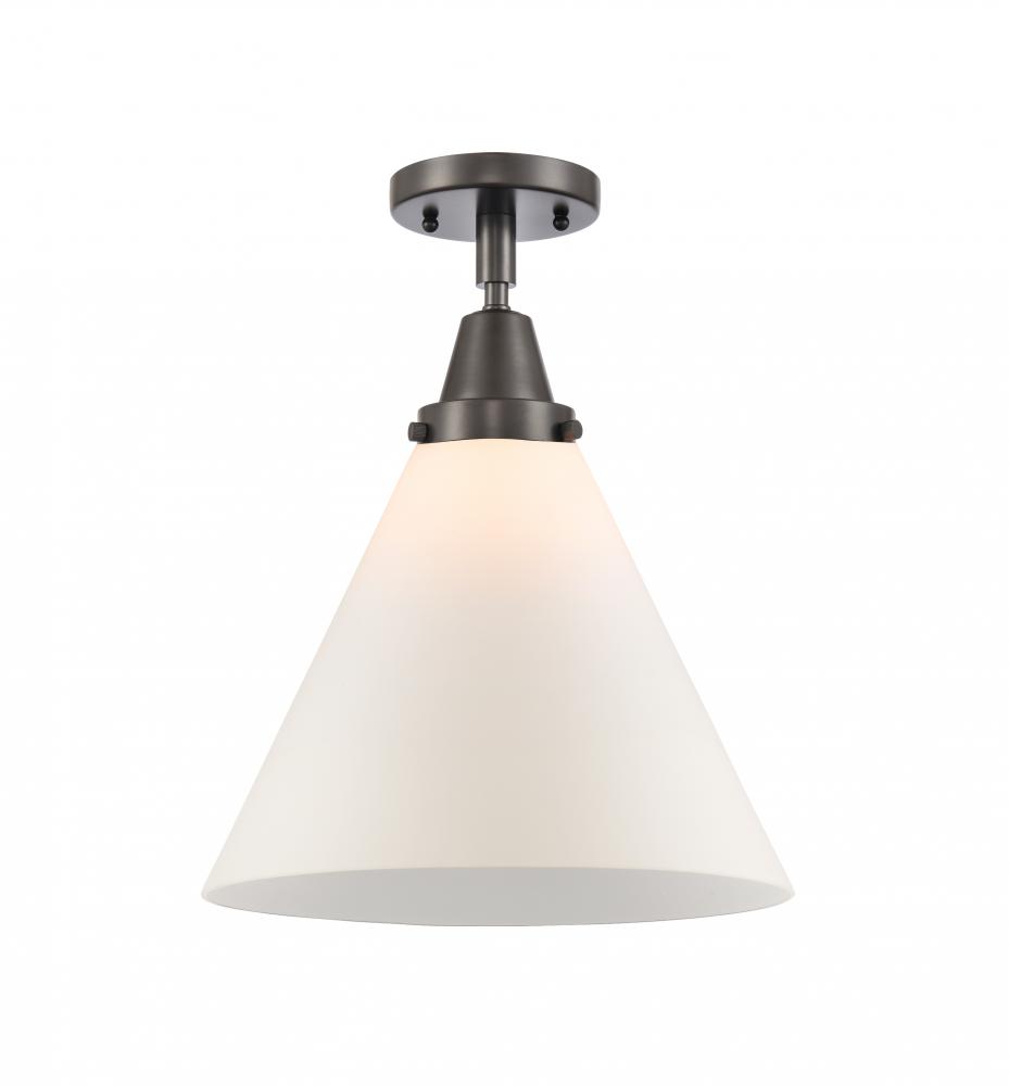 Cone - 1 Light - 12 inch - Oil Rubbed Bronze - Semi-Flush Mount