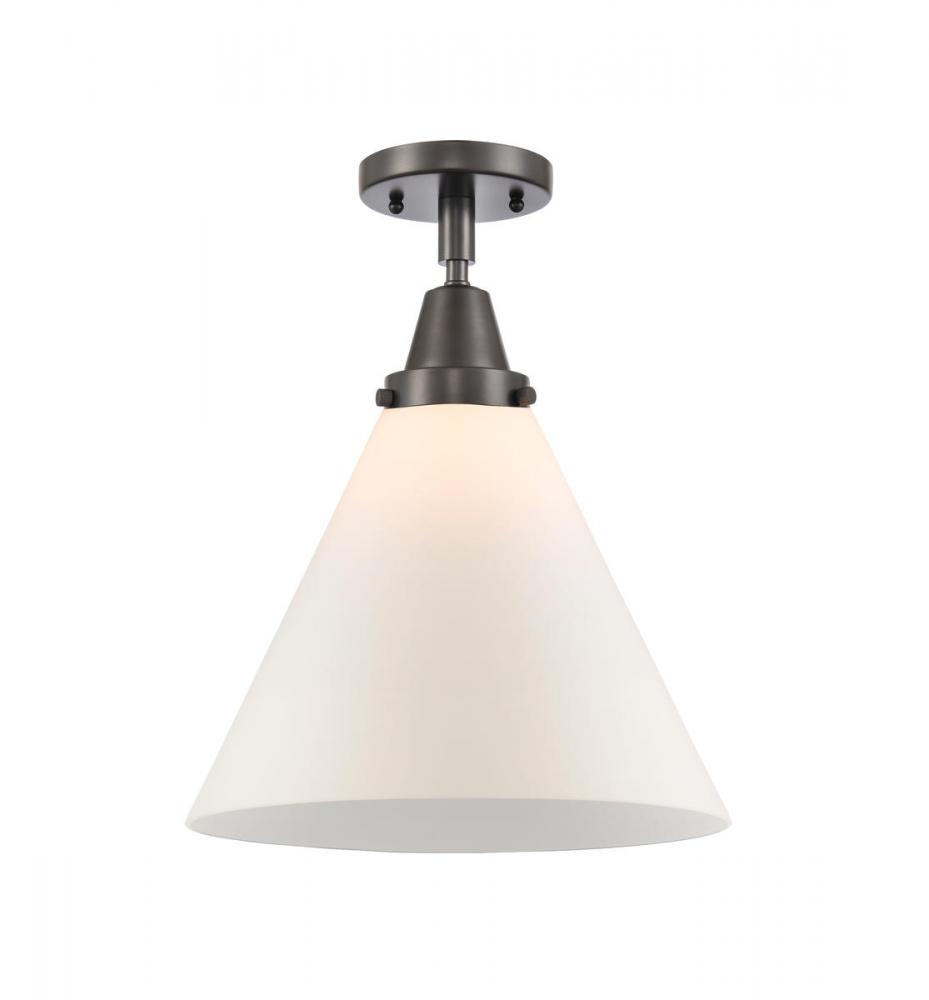 Cone - 1 Light - 12 inch - Oil Rubbed Bronze - Semi-Flush Mount