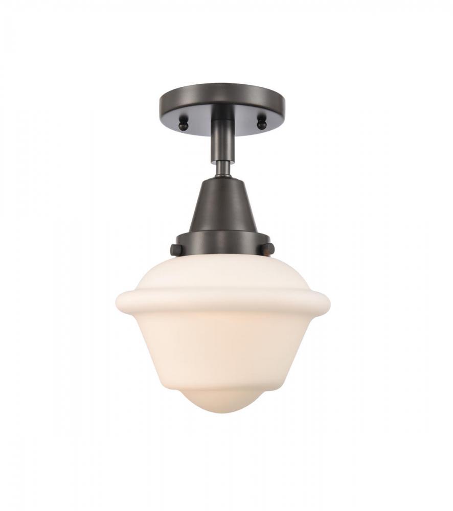 Oxford - 1 Light - 8 inch - Oil Rubbed Bronze - Semi-Flush Mount