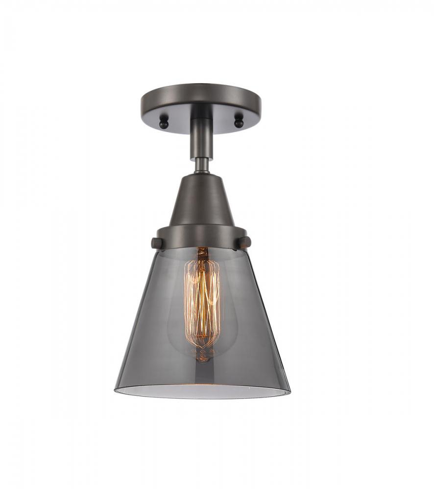 Cone - 1 Light - 6 inch - Oil Rubbed Bronze - Semi-Flush Mount
