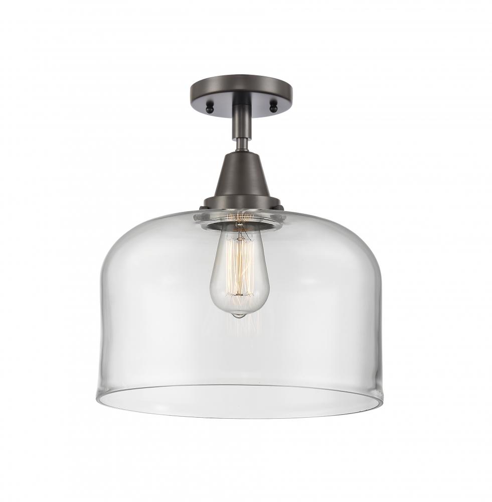 Bell - 1 Light - 12 inch - Oil Rubbed Bronze - Semi-Flush Mount