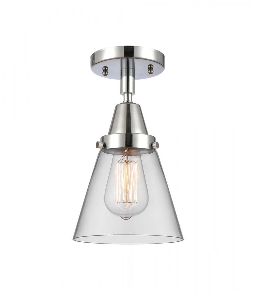 Cone - 1 Light - 6 inch - Polished Chrome - Semi-Flush Mount
