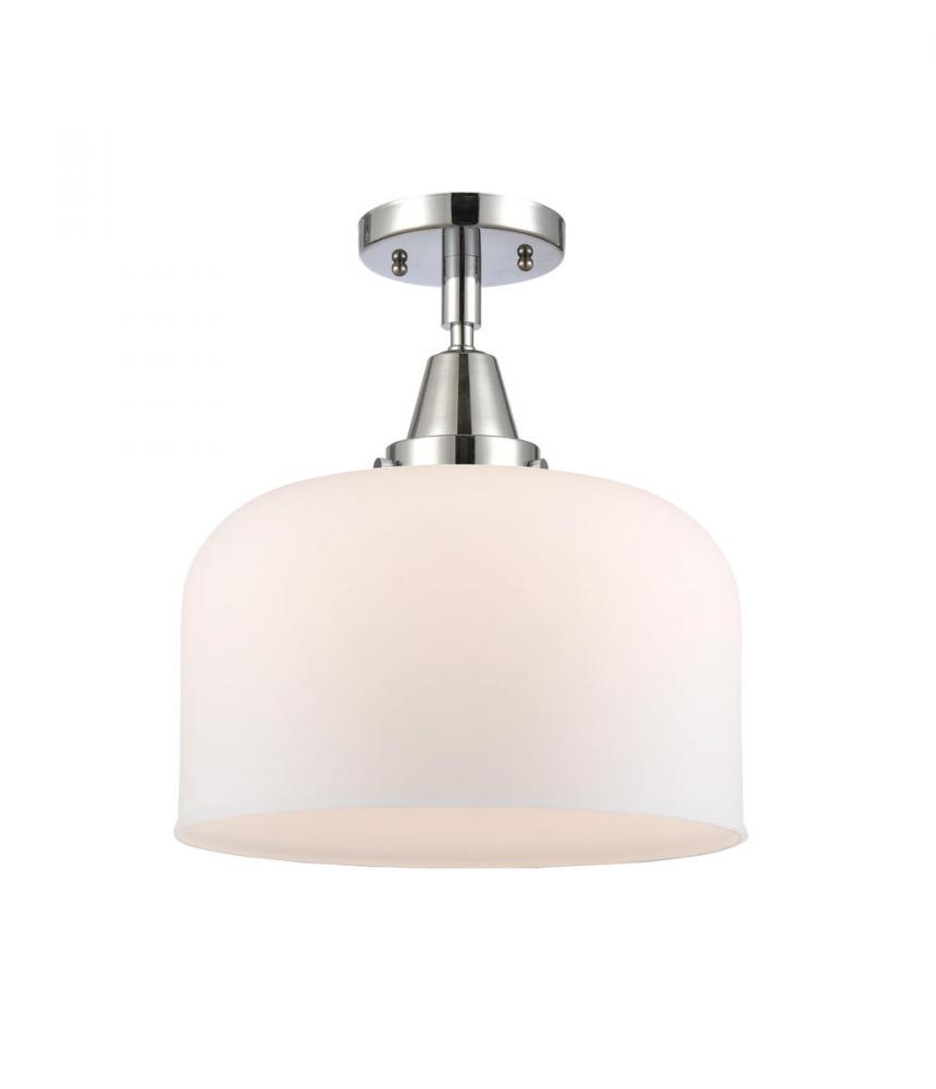 Bell - 1 Light - 12 inch - Polished Chrome - Semi-Flush Mount