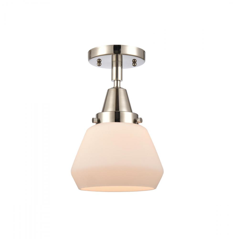 Fulton - 1 Light - 7 inch - Polished Nickel - Semi-Flush Mount