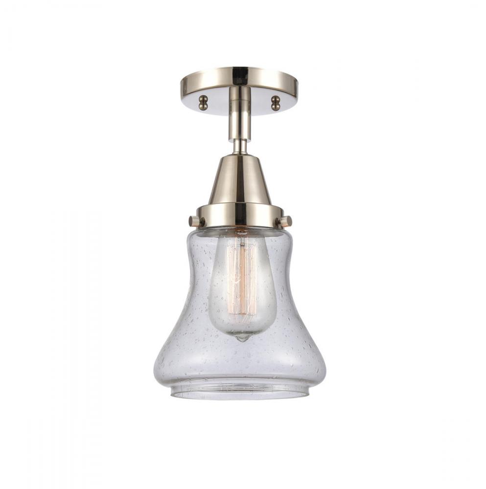 Bellmont - 1 Light - 6 inch - Polished Nickel - Semi-Flush Mount