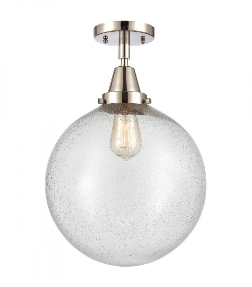 Beacon - 1 Light - 12 inch - Polished Nickel - Semi-Flush Mount