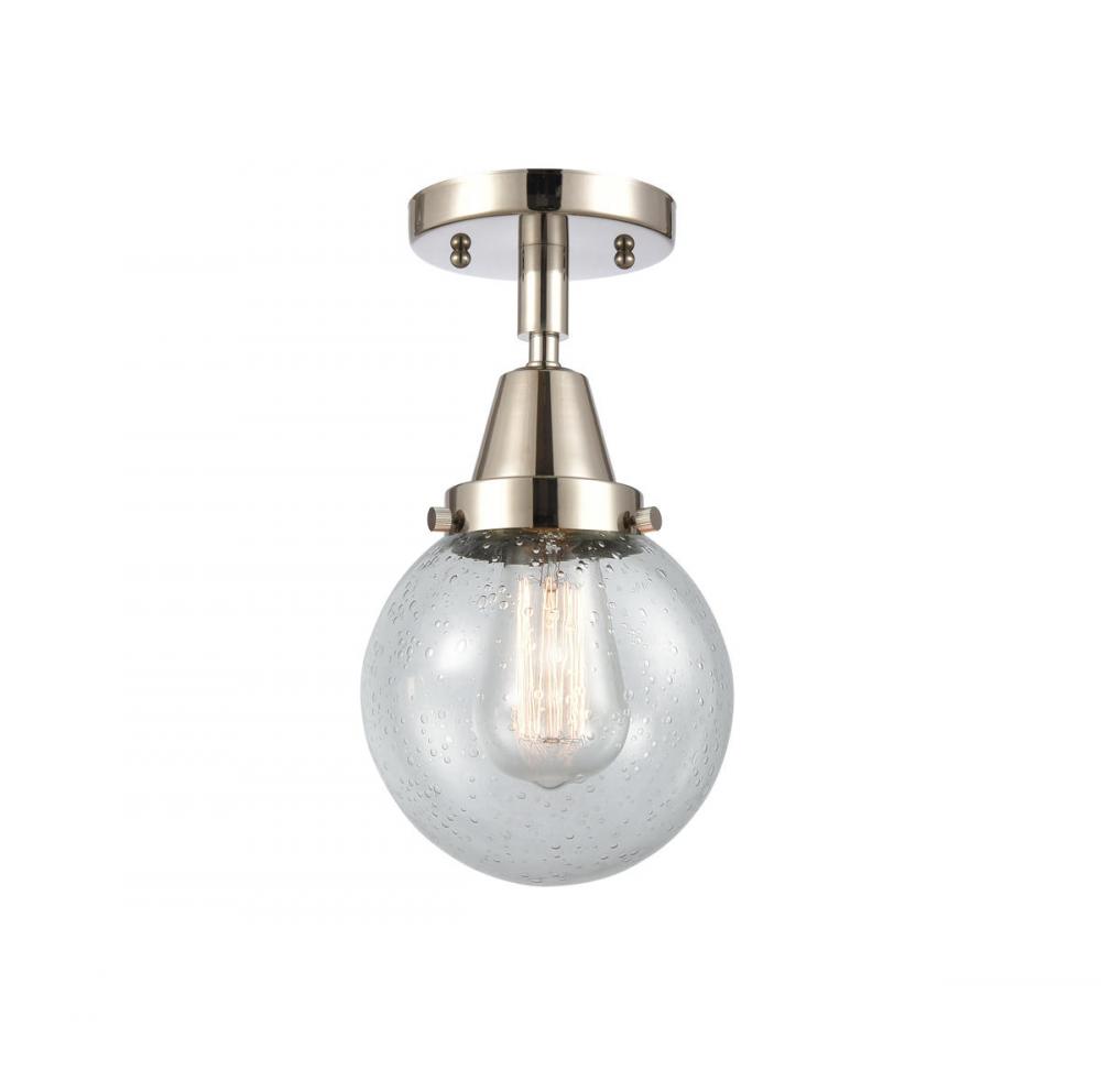 Beacon - 1 Light - 6 inch - Polished Nickel - Semi-Flush Mount