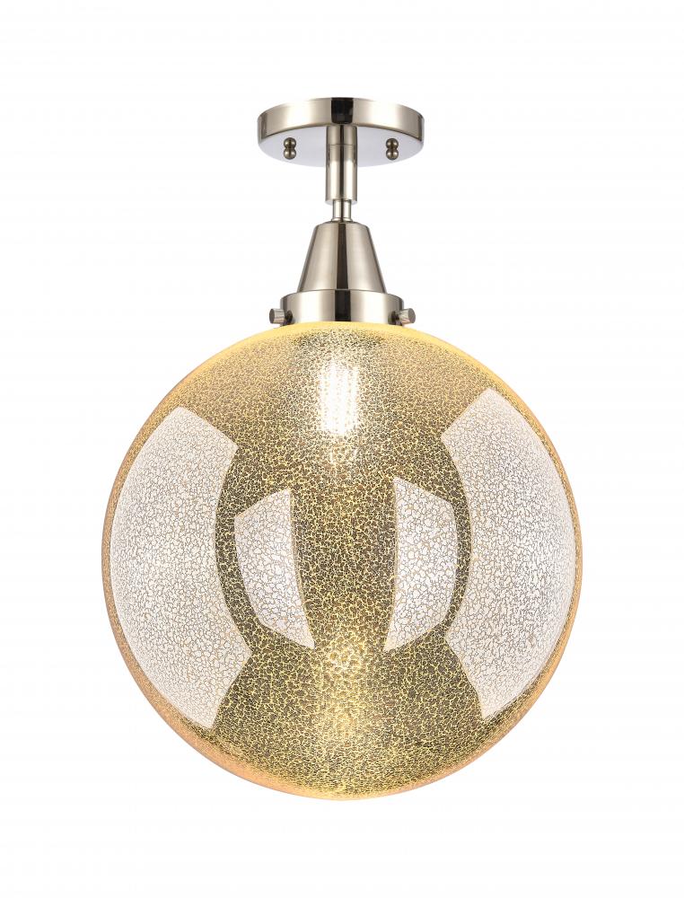 Beacon - 1 Light - 12 inch - Polished Nickel - Flush Mount