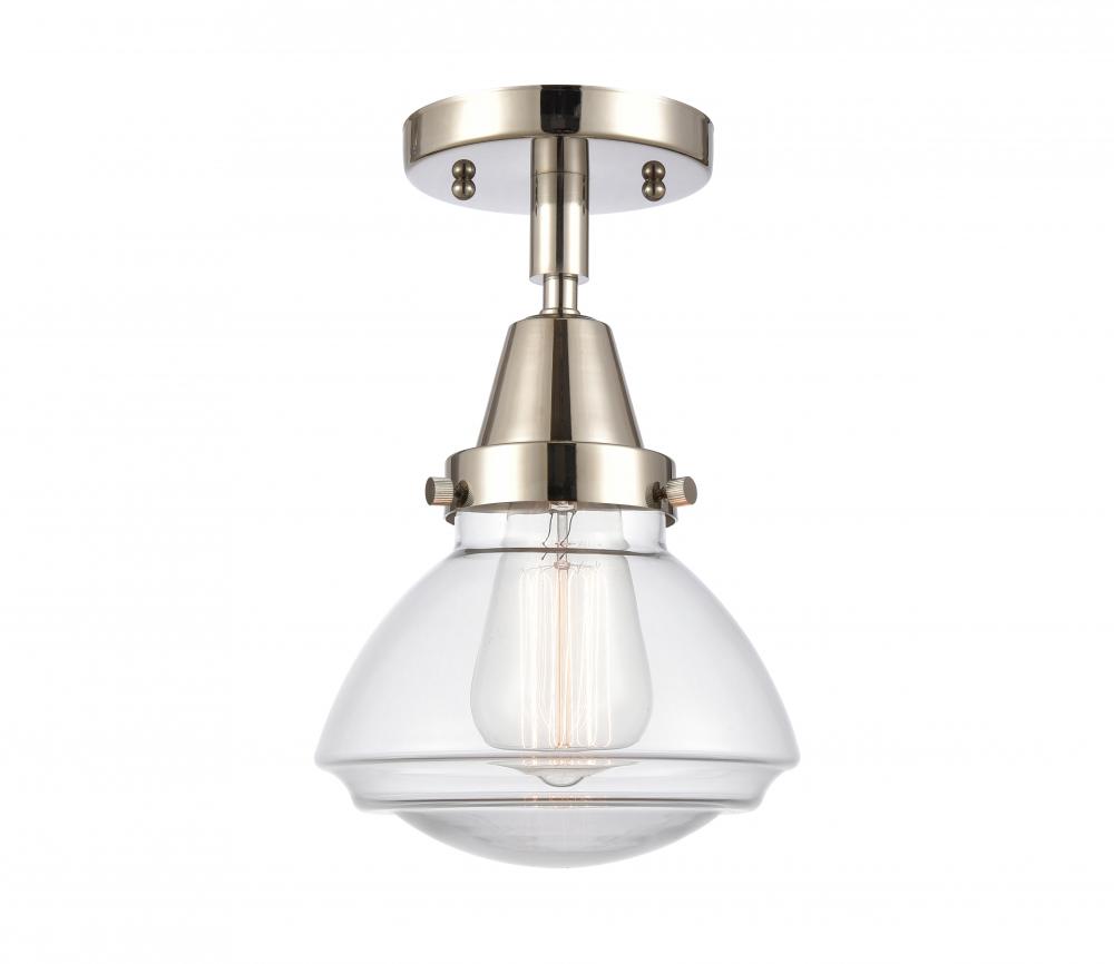 Olean - 1 Light - 7 inch - Polished Nickel - Semi-Flush Mount