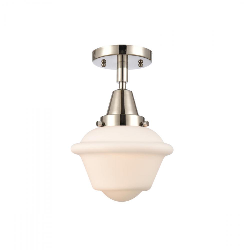 Oxford - 1 Light - 8 inch - Polished Nickel - Semi-Flush Mount