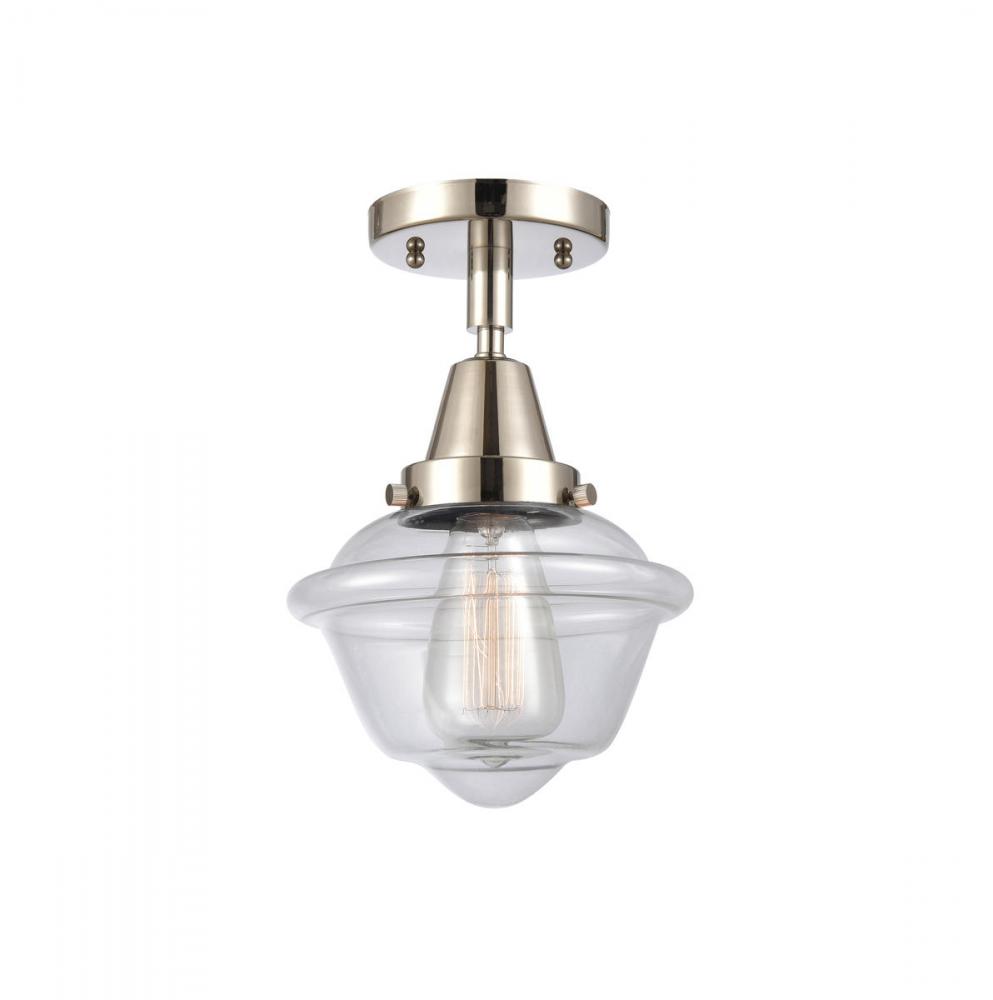Oxford - 1 Light - 8 inch - Polished Nickel - Semi-Flush Mount