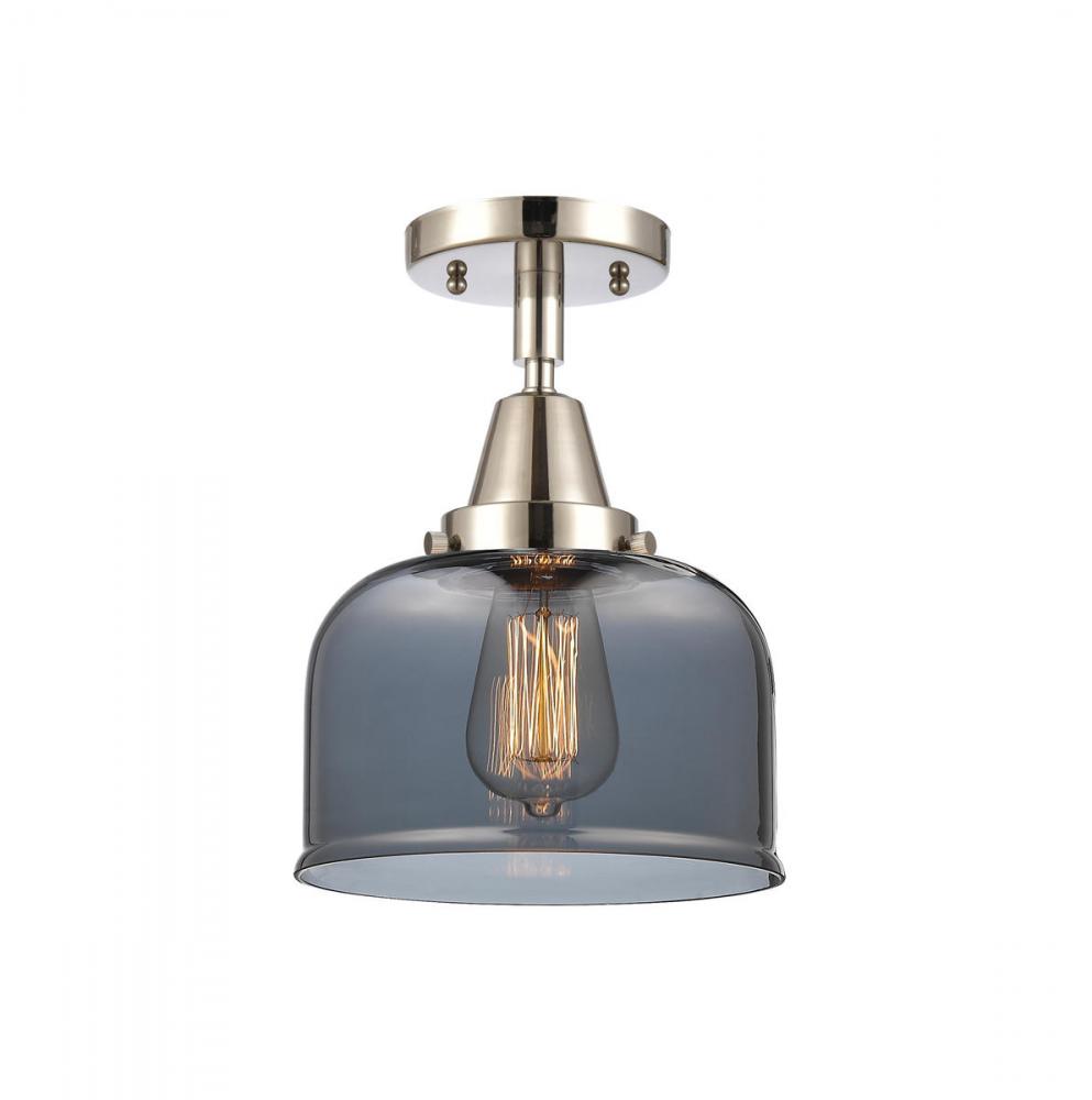 Bell - 1 Light - 8 inch - Polished Nickel - Semi-Flush Mount