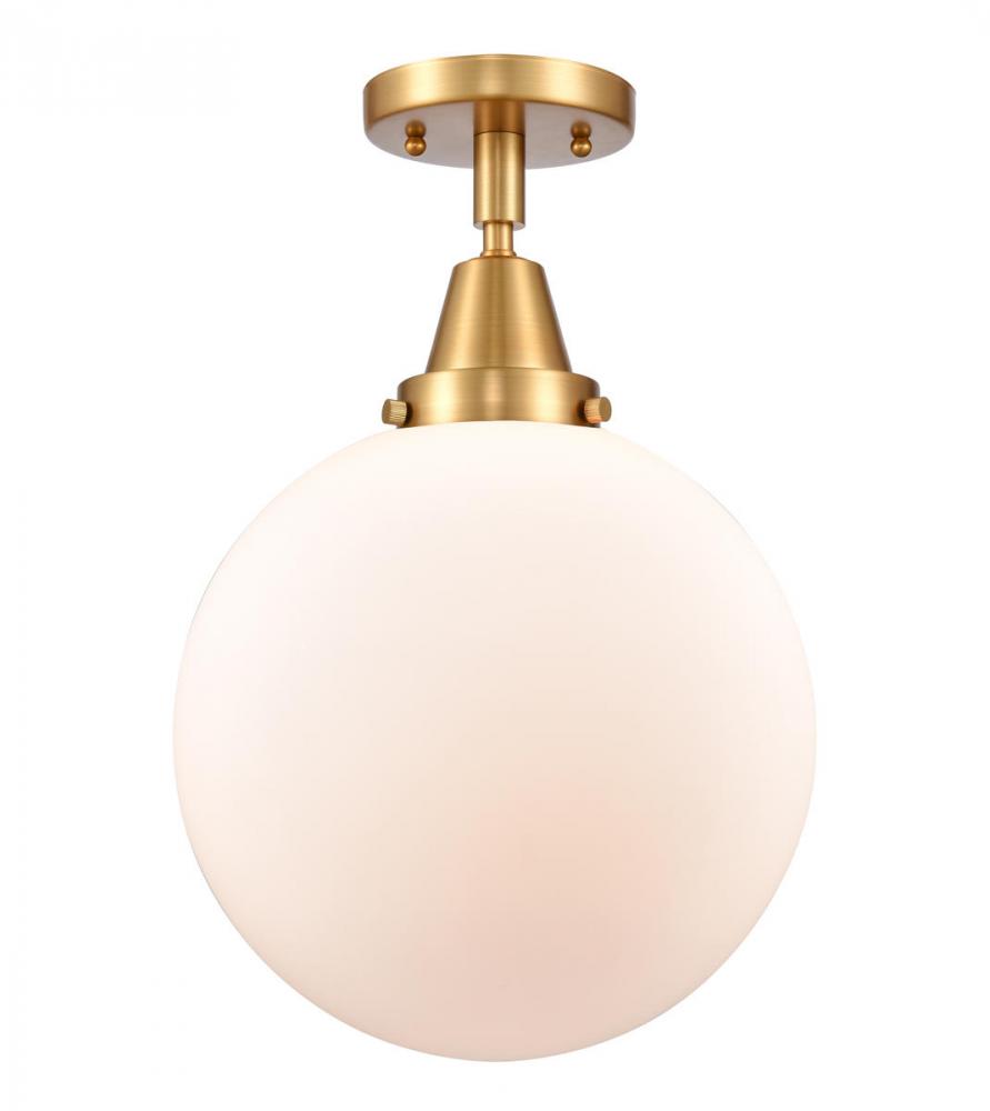 Beacon - 1 Light - 10 inch - Satin Gold - Semi-Flush Mount