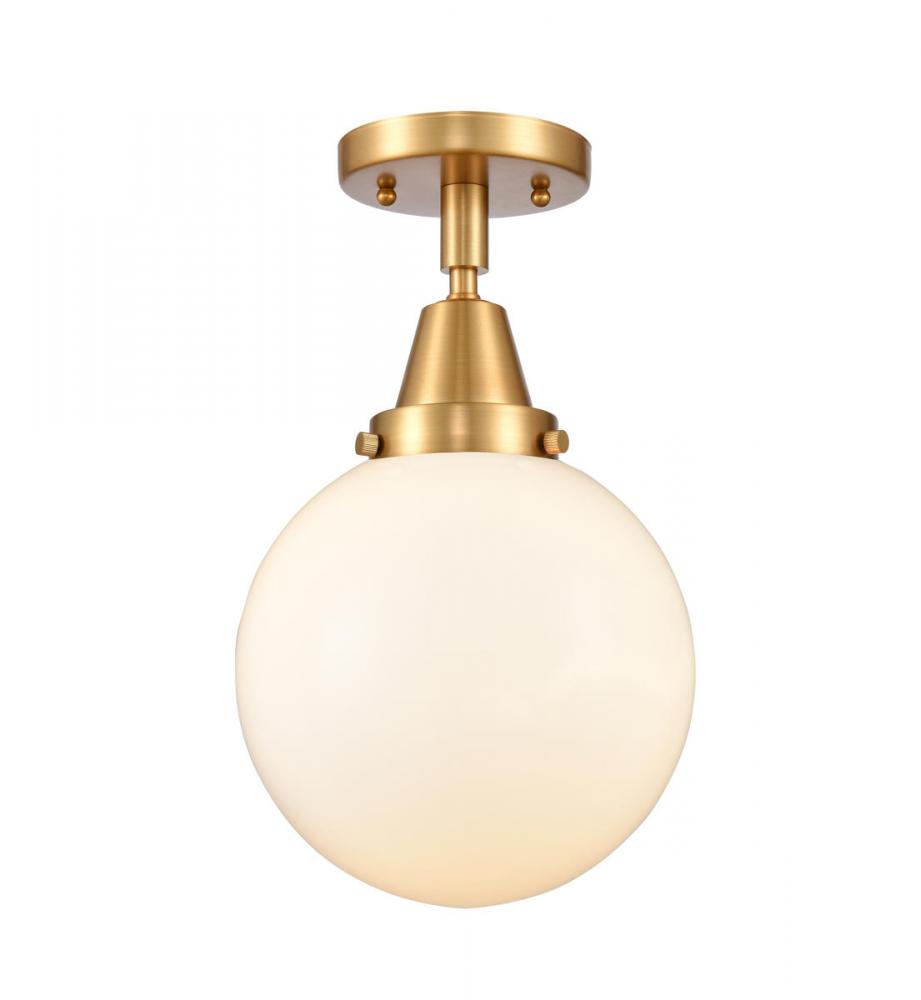 Beacon - 1 Light - 8 inch - Satin Gold - Semi-Flush Mount