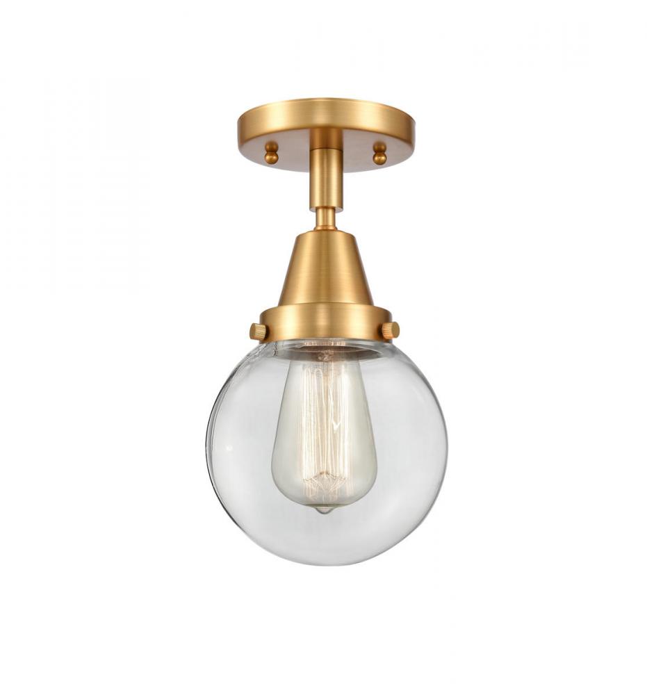 Beacon - 1 Light - 6 inch - Satin Gold - Semi-Flush Mount