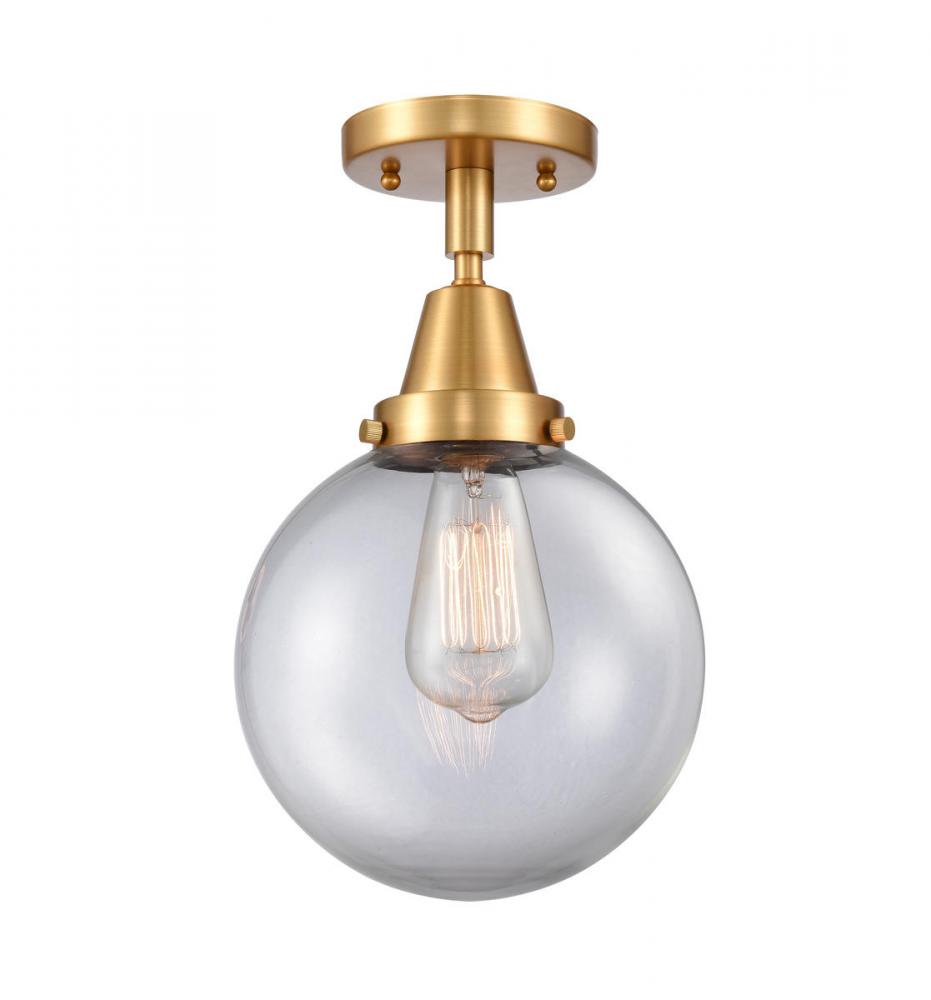 Beacon - 1 Light - 8 inch - Satin Gold - Semi-Flush Mount