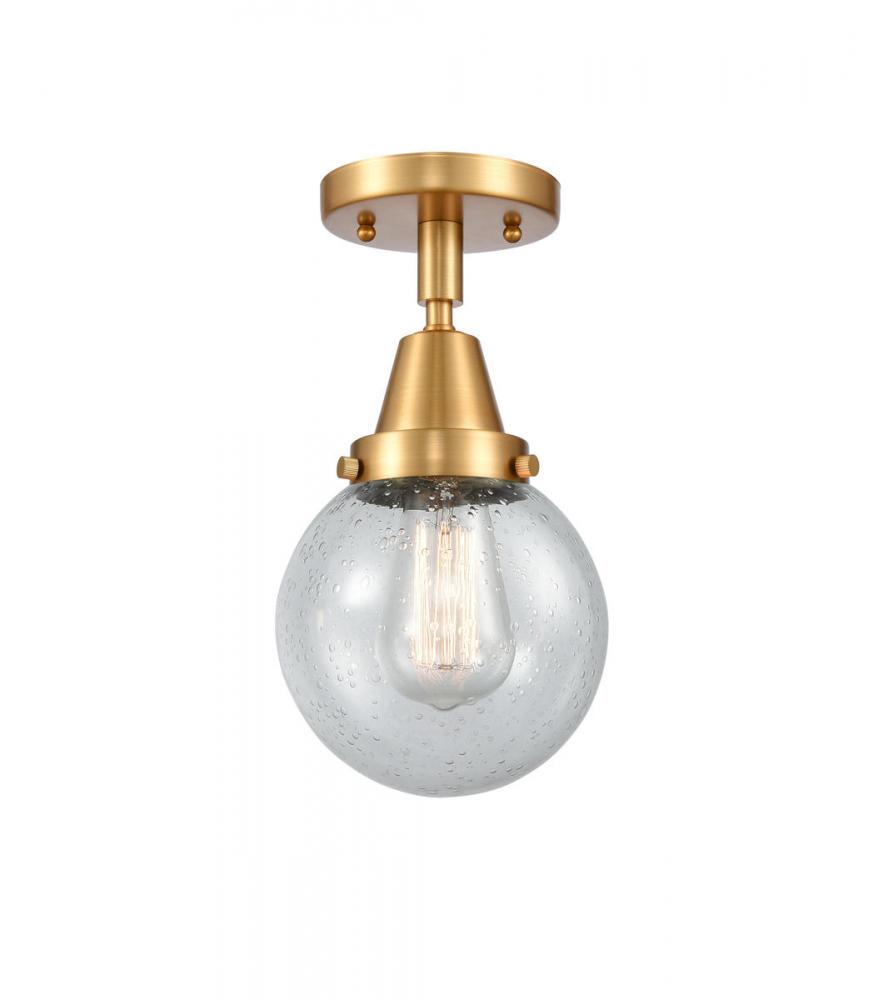 Beacon - 1 Light - 6 inch - Satin Gold - Semi-Flush Mount