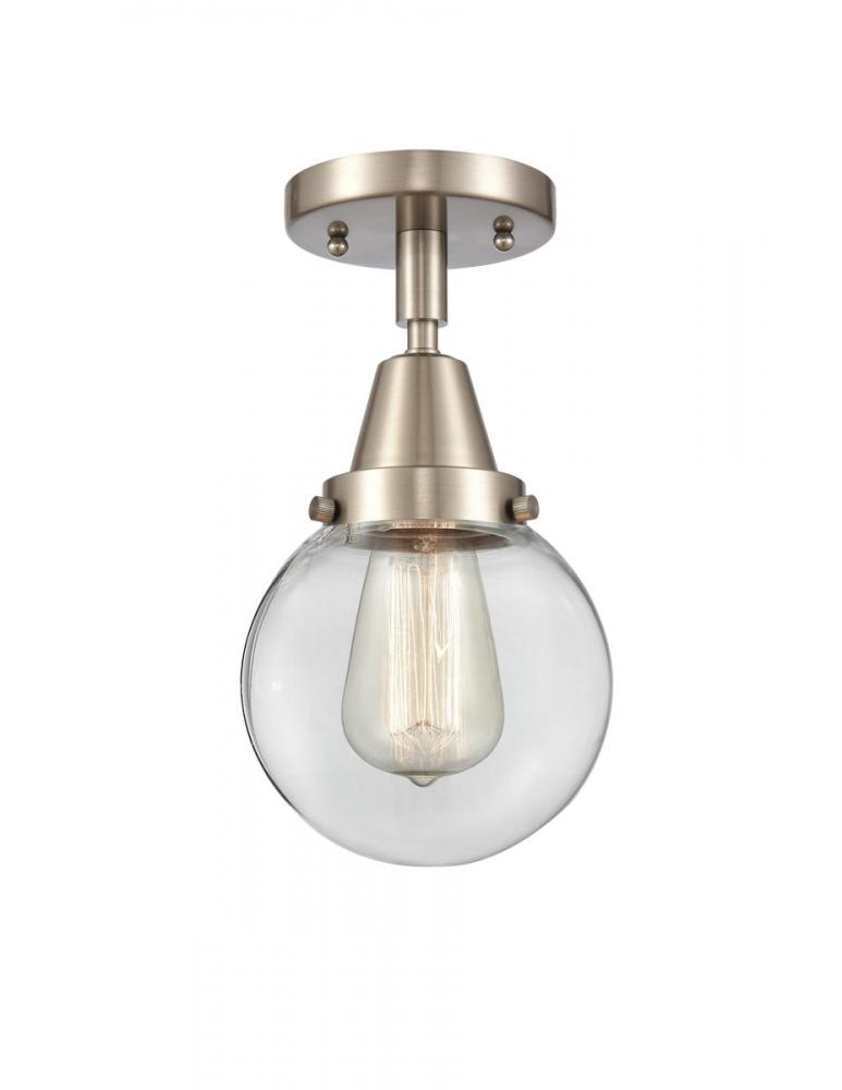 Beacon - 1 Light - 6 inch - Brushed Satin Nickel - Semi-Flush Mount