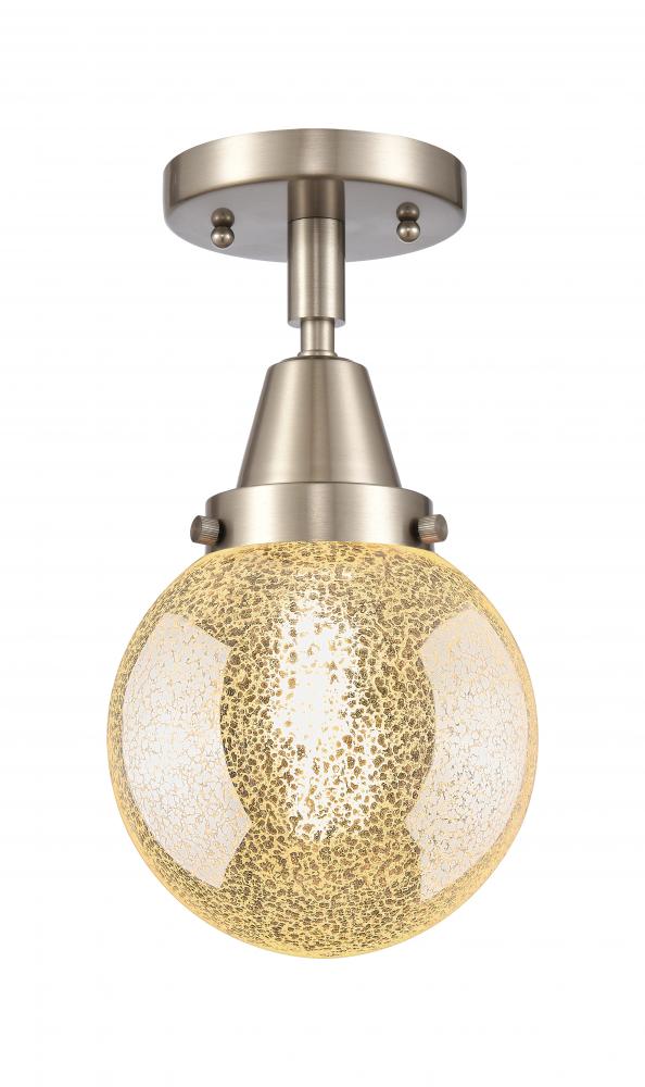 Beacon - 1 Light - 6 inch - Brushed Satin Nickel - Semi-Flush Mount