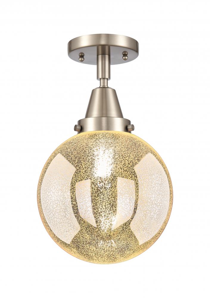 Beacon - 1 Light - 8 inch - Brushed Satin Nickel - Flush Mount