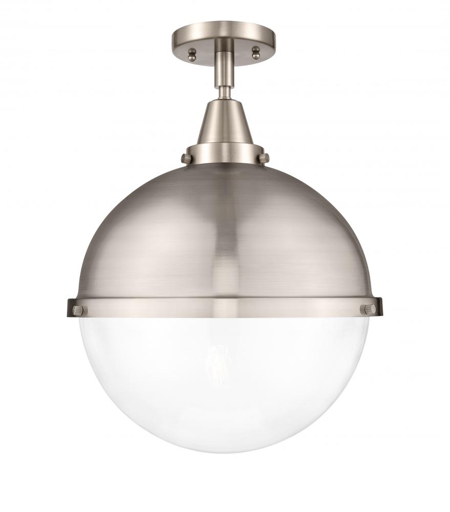 Hampden - 1 Light - 13 inch - Brushed Satin Nickel - Semi-Flush Mount