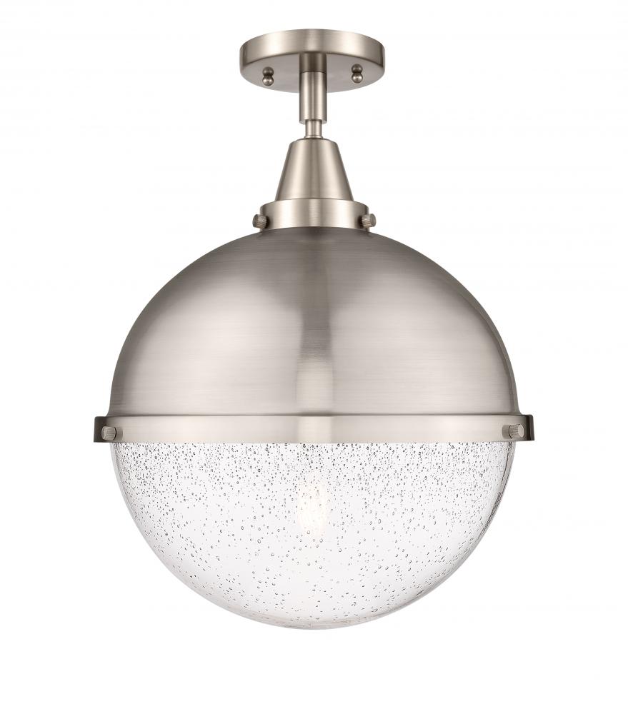 Hampden - 1 Light - 13 inch - Brushed Satin Nickel - Semi-Flush Mount