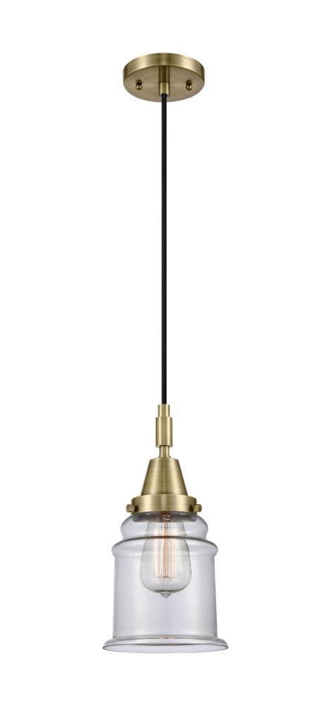 Canton - 1 Light - 7 inch - Antique Brass - Mini Pendant