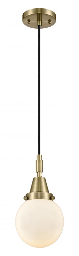 Beacon - 1 Light - 6 inch - Antique Brass - Mini Pendant