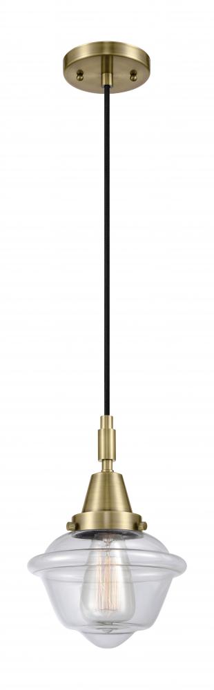 Oxford - 1 Light - 8 inch - Antique Brass - Mini Pendant